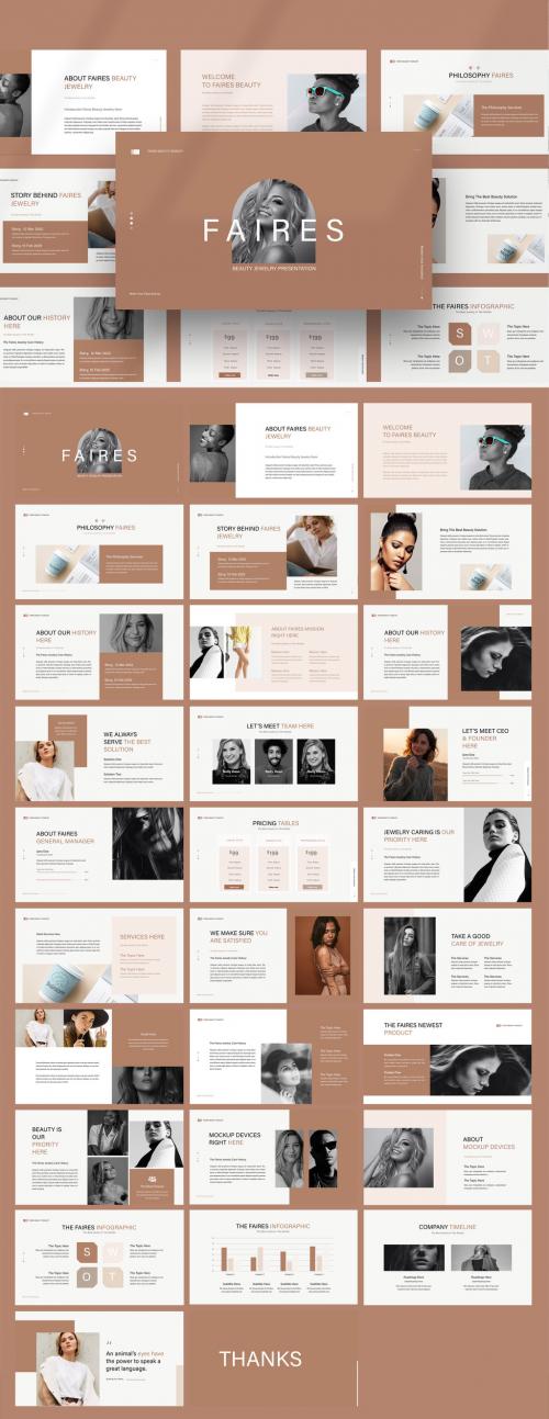 Faires Beauty Jewelry Presentation Layout