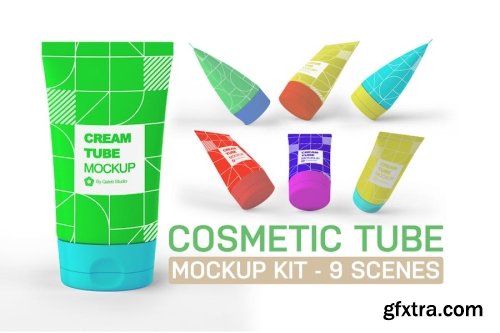 Cosmetic Tube Mockup Collections 14xPSD