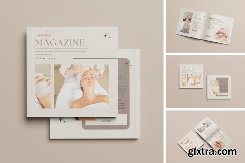 Square Catalog magazine Mockup Collections 10xPSD