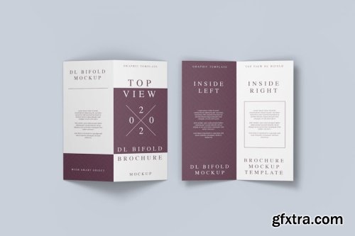 Roll-Fold Brochure Mockup Collections 12xPSD