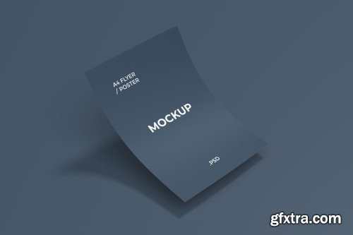 A4 Flyer Mockup Collections 14xPSD