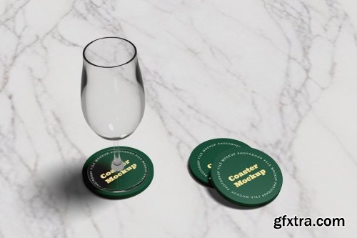 Coasters Mockup Collections 14xPSD