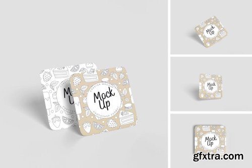 Coasters Mockup Collections 14xPSD