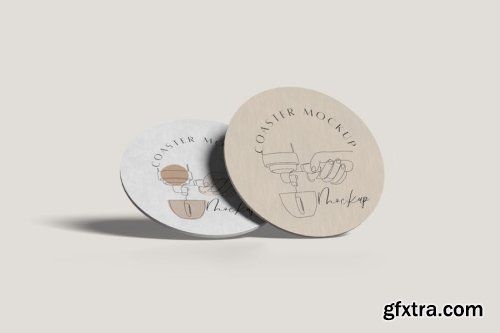 Coasters Mockup Collections 14xPSD