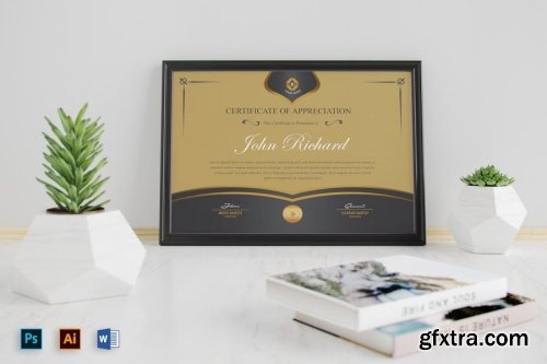 A4 Certificate Mockup Collections 15xPSD