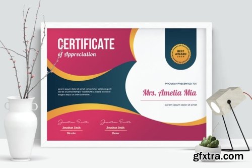 A4 Certificate Mockup Collections 15xPSD