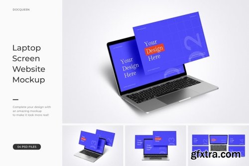 Laptop Screen & Website Mockup Collections 12xPSD
