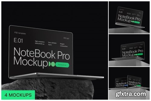 Laptop Screen & Website Mockup Collections 12xPSD