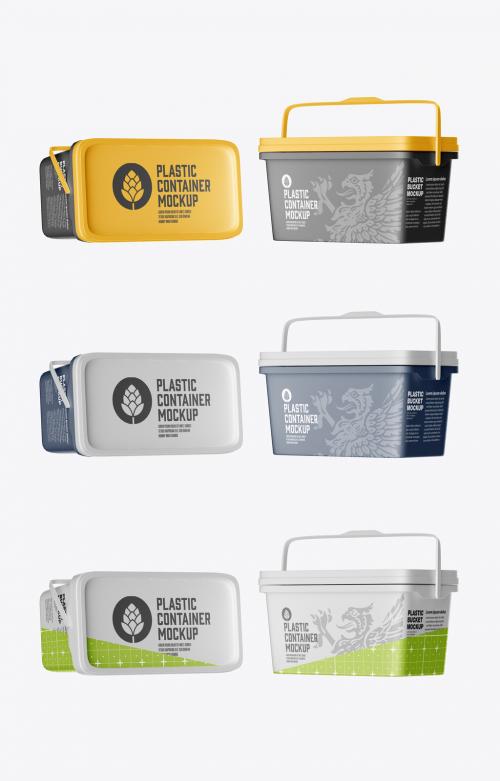 Plastic Container Mockup