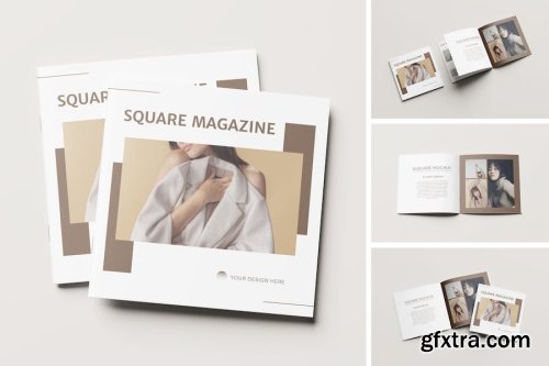 Square Catalog Brochure Mockup Collections 15xPSD