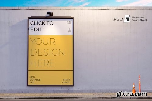 Billboard Wall Mockup Collections 7xPSD