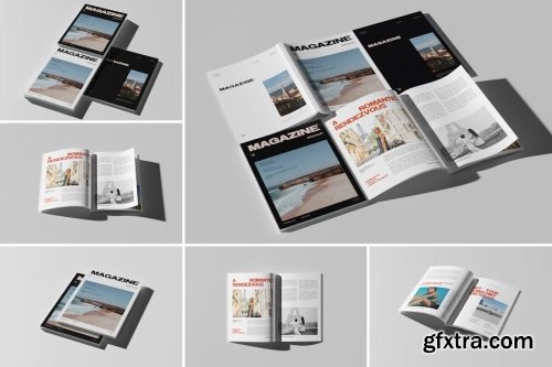 a4 Magazine Mockup Collections 14xPSD