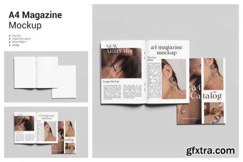 a4 Magazine Mockup Collections 14xPSD