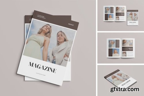 a4 Magazine Mockup Collections 14xPSD