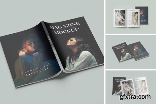 a4 Magazine Mockup Collections 14xPSD