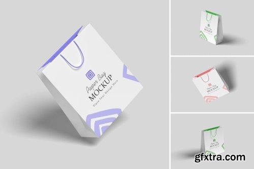 Shopping Paper Bag Mock Up Collections 14xPSD