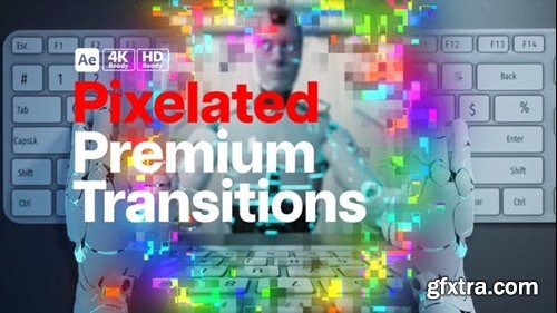 Videohive Premium Transitions Pixelated 51826444