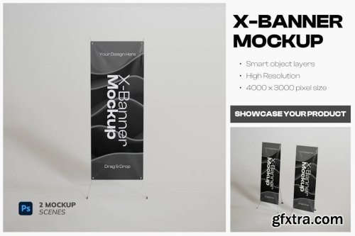 x-banner Mockup Collections 15xPSD