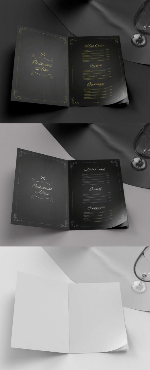 Restaurante Menu Layout Mockup