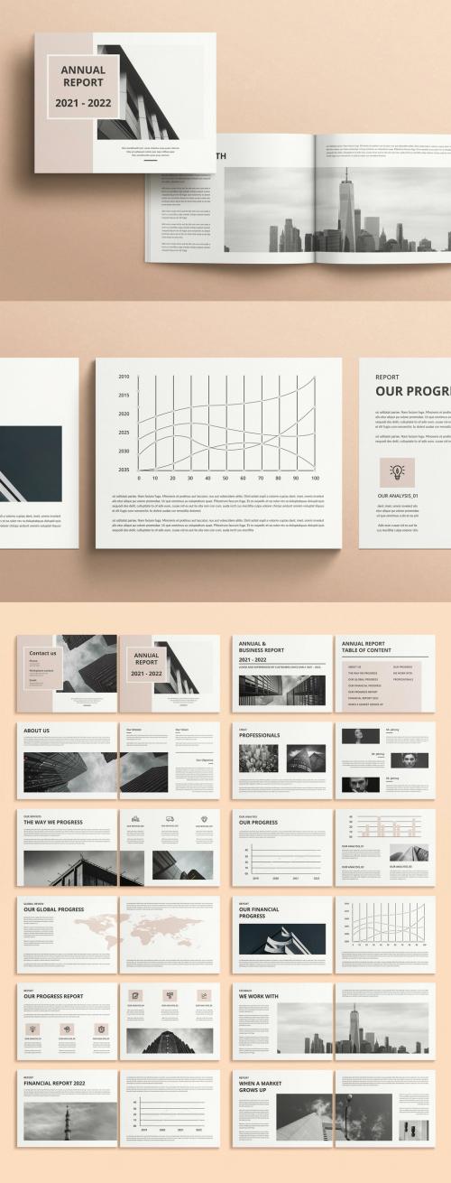 Annual Report Landscape Brochure Layout