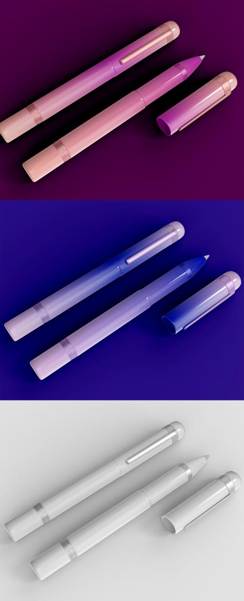 Two Pens Mockup