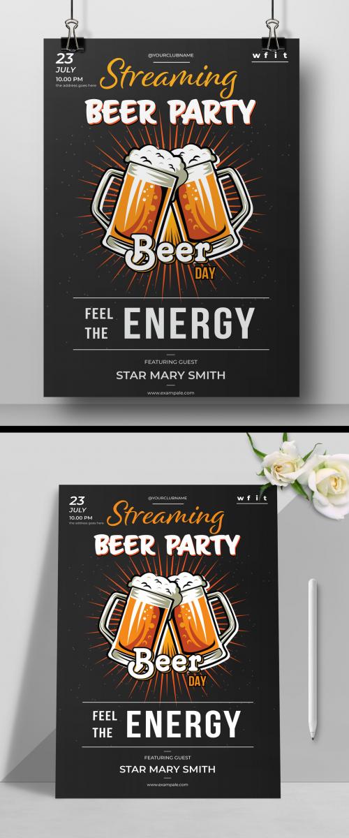 International Beer Day Flyer Template Layouts