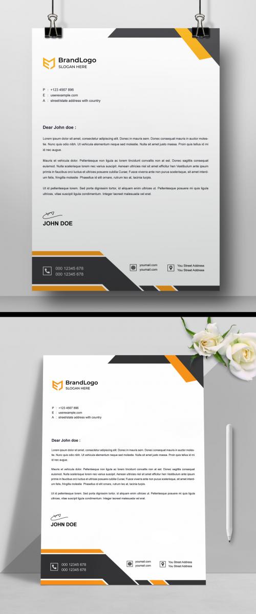 Minimal Corporate Letterhead Layout