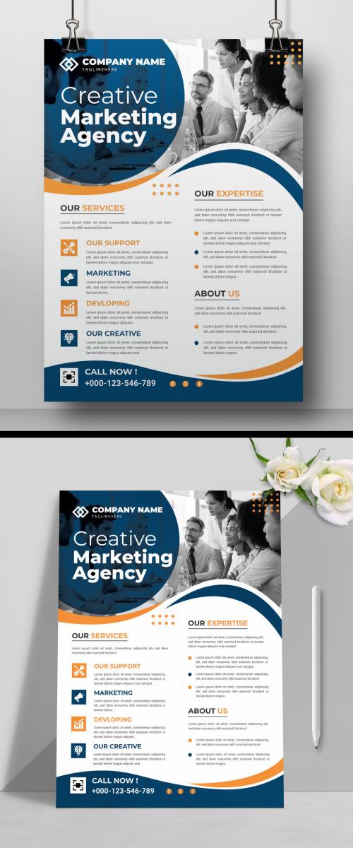 Cyan Business Flyer