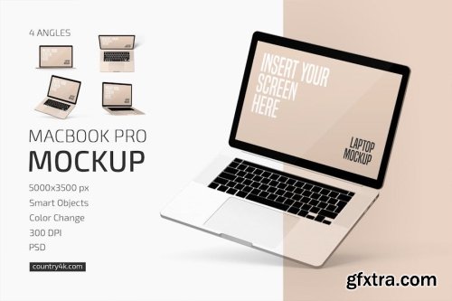 Macbook Pro Mockup Collections 12xPSD