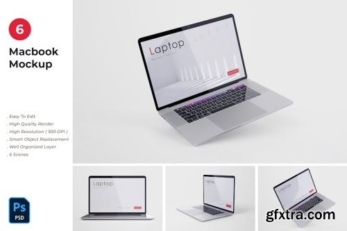 Macbook Pro Mockup Collections 12xPSD