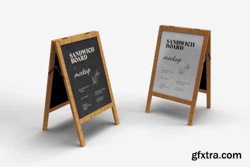 Menu Board Mockup Collections 11xPSD