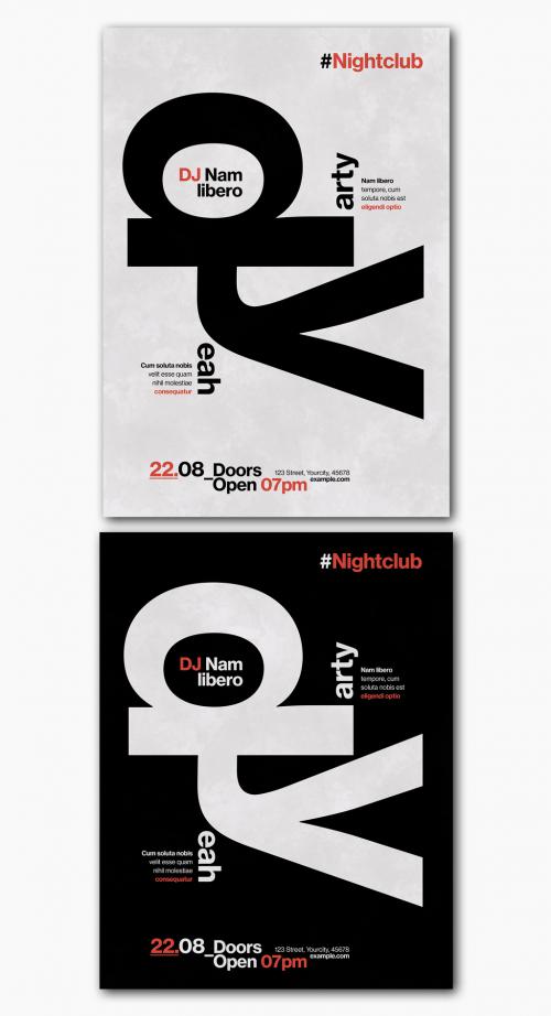 Creative Typography Event Poster Layout