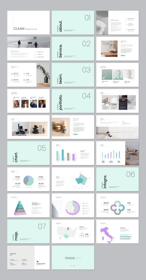 Clean Minimal Presentation Layout