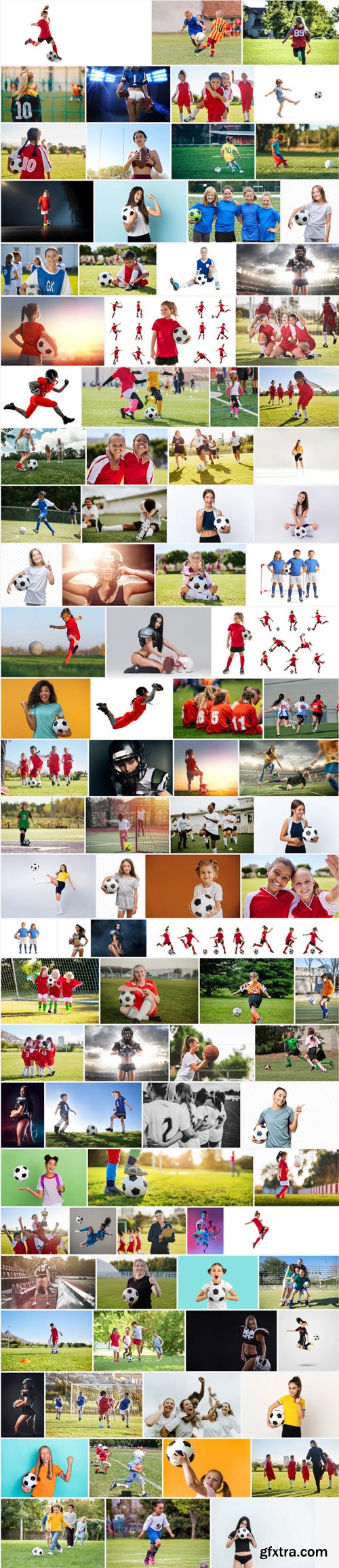 Amazing Photos, Girl with Football 100xJPEG