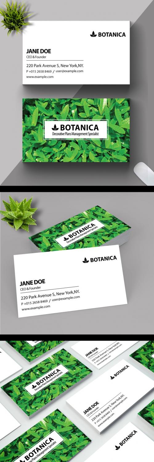 Botanical Business Card Template