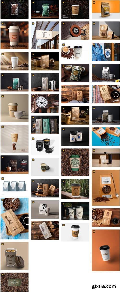 Amazing Mockups, Coffee Mockups 120xPSD