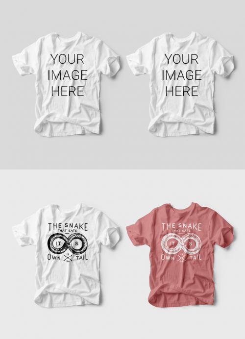 Crumpled T-Shirt Mockups