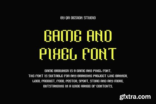 Game Browner - Pixel & Glitch Font ED8XRXD