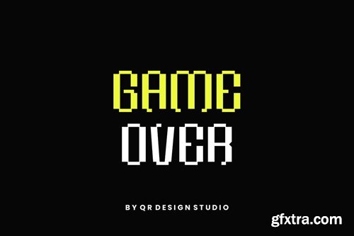 Game Browner - Pixel & Glitch Font ED8XRXD