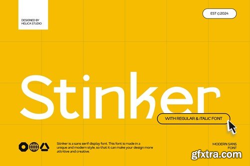 Stinker Modern Sans Display Font T54B9R8