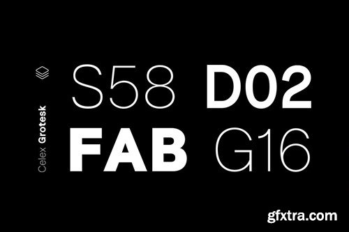 Celex Grotesk - Modern Font Family NZ9SRC3