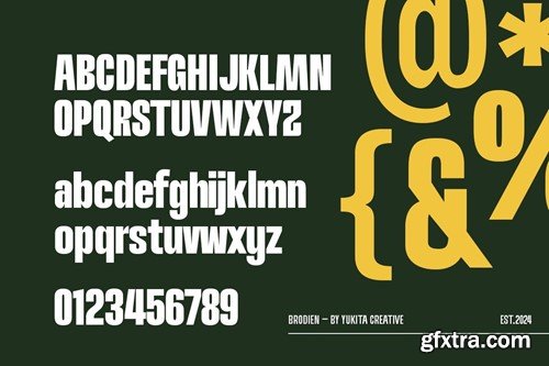 Brodien Condensed Font T7Q7R5T