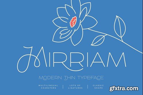 Mirriam — Modern Thin Typeface EL65QA2