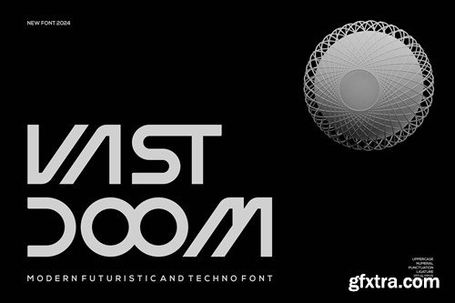 Vast Doom - Modern Futuristic and Techno Font D7TEU6F