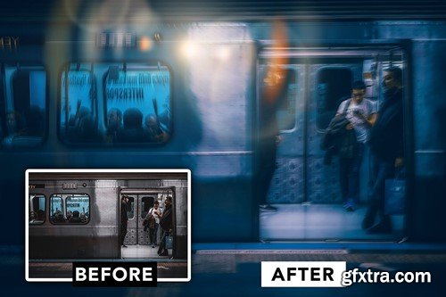 Blue Cinematic Photo Effect 47GN9AD