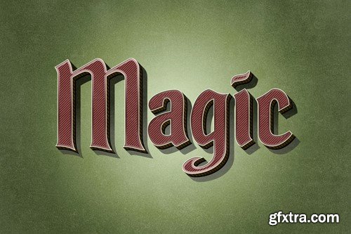 Vintage Ribbed Text Effect NZCL7AR