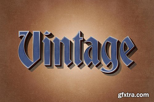 Vintage Ribbed Text Effect NZCL7AR