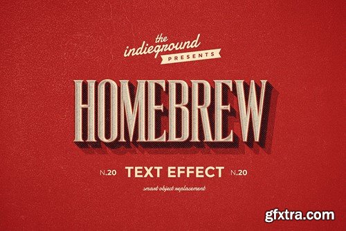 Retro Vintage Text Effect N.20 3JP4KRG