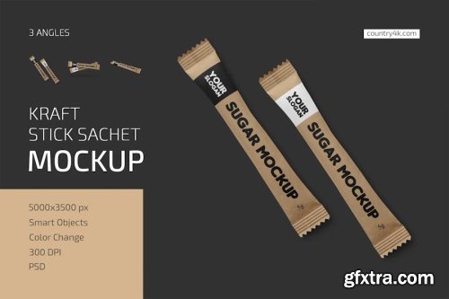 Long Sachet Mockup Collections 14xPSD