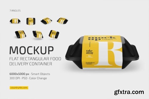 Food Container Box Mockup Collections 12xPSD